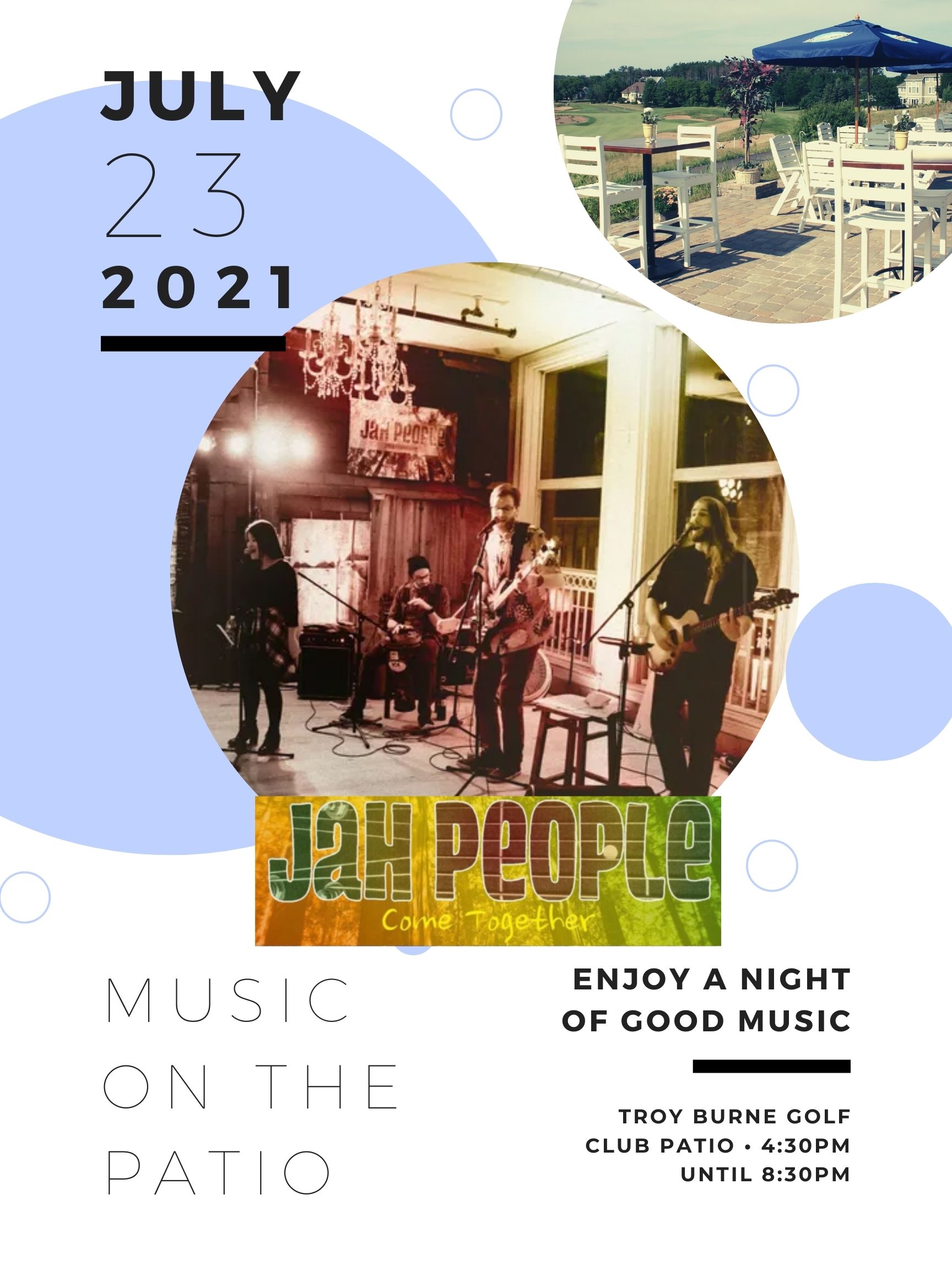 Music on the Patio JULY 23rd